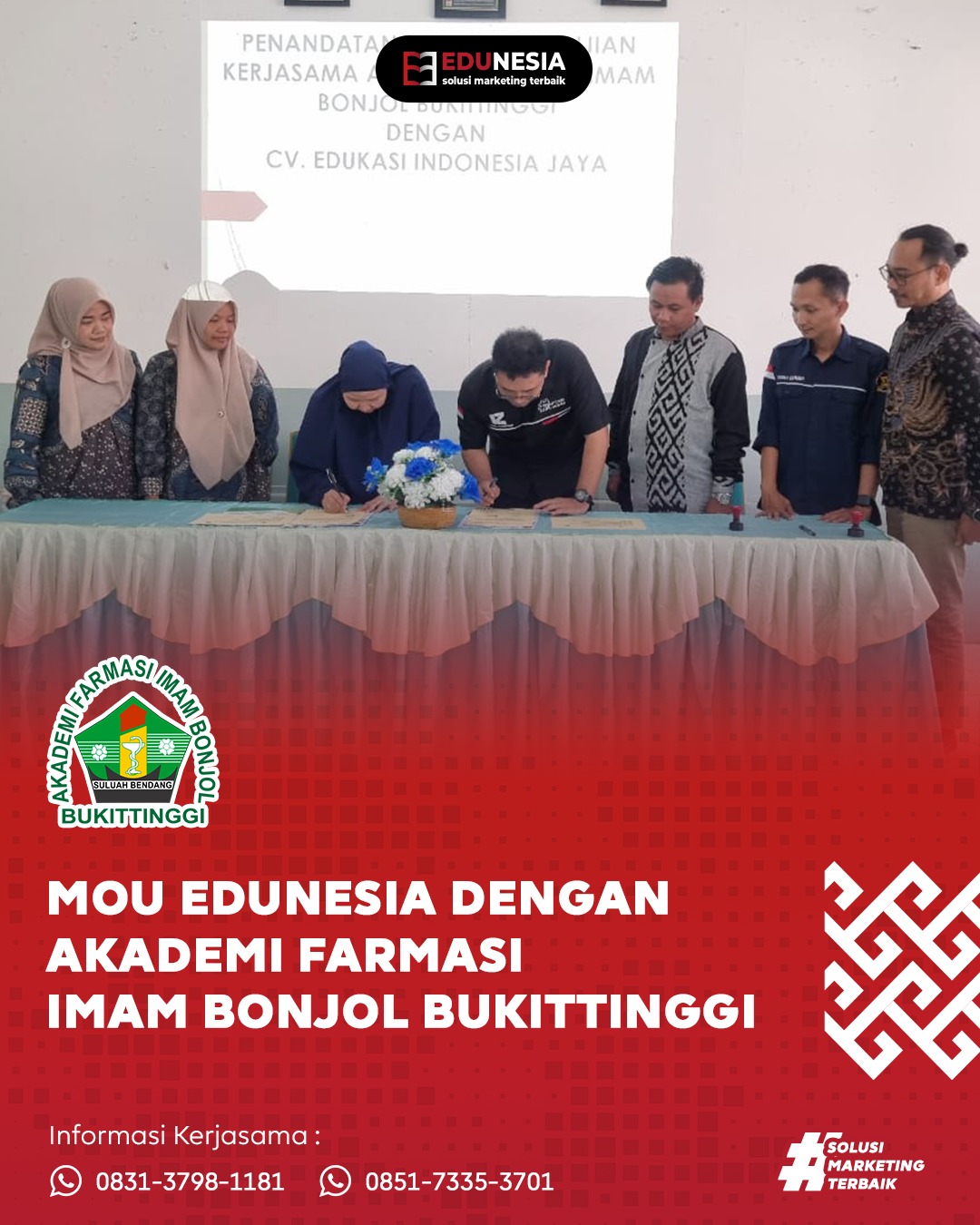 Kerjasama Pendidikan Antara Akademi Farmasi Imam Bonjol Dengan Cv. Edukasi Indonesia Jaya
